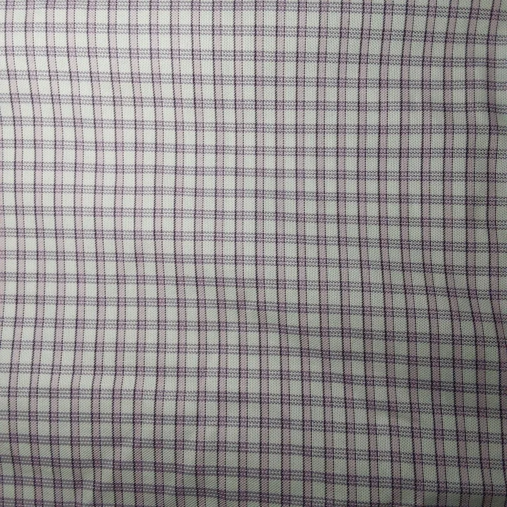Banana Republic Shirt Men's 2XL‎ Purple & White Check Long Sleeve Button Down